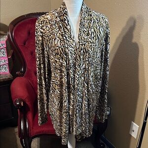 Russell Kemp Animal Print Cardigan